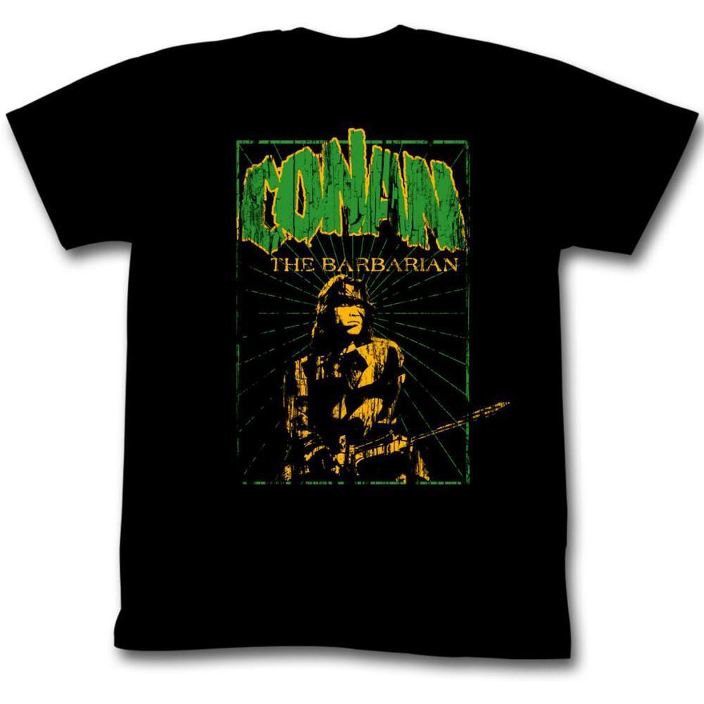 Conan The Barbarian In The Green Black Adult TShirt